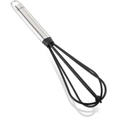 Obrázek Leifheit metlička na sníh 32 cm nylonová série Sterling, z nerezové oceli s nylonem pro vaření bez škrábanců, míchací tyč oválnou rukojetí a praktickým závěsným očkem, pěnová pálka