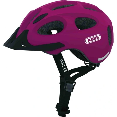 Obrázek Abus Youn I Ace cherry red M (52 57cm) helma na koloměstská