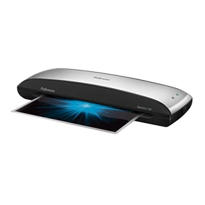 Obrázek Fellowes A4 laminovací přístroj, Spectra A3 pro začátečníky, 80 125 mikronů fólie, formát A4, domácnost/domácí kancelář, vč. 10 bezplatných fólií