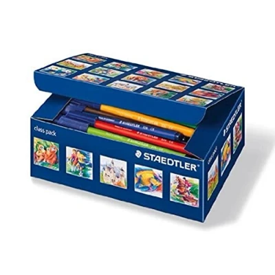 Obrázek Staedtler 326 C100 Noris Club školní box na fixy ve skládací krabici, 100 kusů