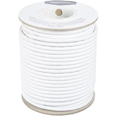 Obrázek Amazon Basics Reproduktorový kabel, 12 AWG (2,05 mm), 99,9 % bezkyslíkatá měď, 61 m, bílý