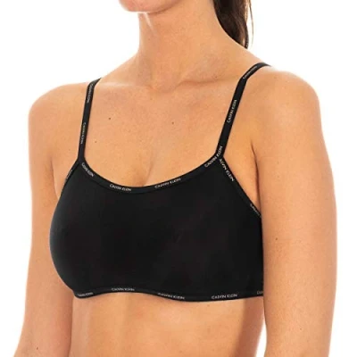 Obrázek Calvin Klein Jeans Dámská podprsenka Bralette Un Back Clos, černá (Black 001)