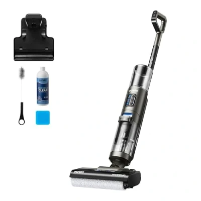 Obrázek Eureka Bezdrátový mokrý a suchý vysavač Rapidwash NEW430, s funkcí stírání pro více povrchů, zvířecí chlupy, LED displej, samočisticí suchá funkce, hlasová navigace