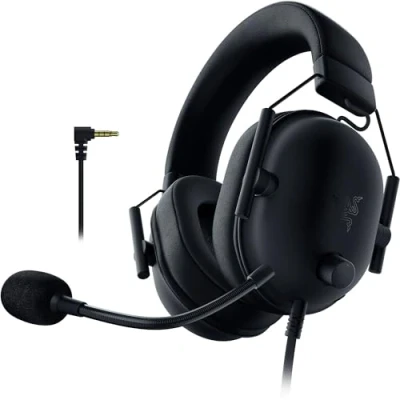 Obrázek Razer Blackshark V2 X (Playstation) kabelový e port Headset pro konzoli Playstation (250 g, mikrofon s ledvinami, 50mm ovladač, pasivní potlačení hluku, přípojka 3,5 mm) černá