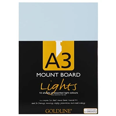 Obrázek Clairefontaine GMB3/ASTLZ Packung mit 10 laminierten Kartons (1,25mm, DIN A3) 1 Pack hellfarbig sortiert