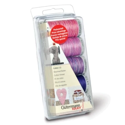 Obrázek Gutermann Gütermann sada nití, Embroidery 12,100% bobule, bavlna, jedna velikost, 1000