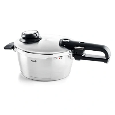 Obrázek Fissler Vitavit Premium / tlakový hrnec (2,5 l, Ø 18 cm), parní z ušlechtilé oceli, 4 stupně vaření, vč. vložky indukční, stříbrný