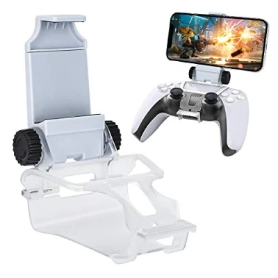 Obrázek DLseego PS5 Controller Phone Mount Clip, klipový držák pro Gamepad PS5, DualSense, bílý