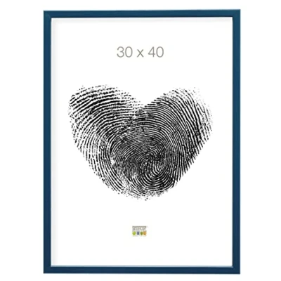 Obrázek Deknudt rám S41Jl6 30. 0X40. 0 modrá, úzká lišta ze dřeva