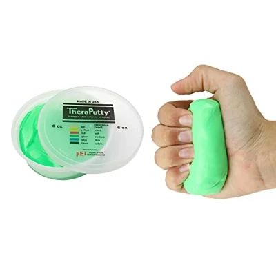 Obrázek CanDo TheraPutty Antimikrobiální modelovací hmota 170 g zelená (medium)