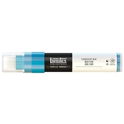 Obrázek Liquitex Profesionální barva akrylová barva, modrá fluorescenční, akrylový popisovač 8 15 mm hrot