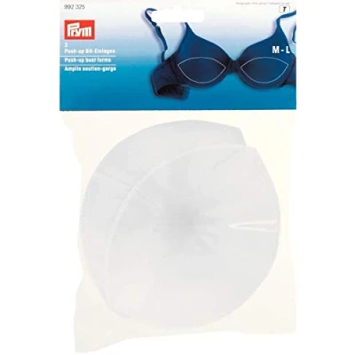 Obrázek Prym weiß 992325 Push up BH Einlagen one Size, Polyamid, Gr. M L, 2 Stück