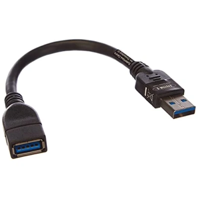 Obrázek System S USB 3. 0 typ A (male) na (Female) kabel prodlužovací 10 cm