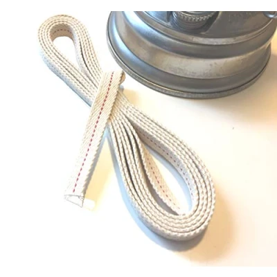 Obrázek HDmirrorR 1metrový knot pro oheň, bouřková lucerna 275 + 276, přesně padne 12,5 mm široký, klidný plamen, dlouhá doba hoření,