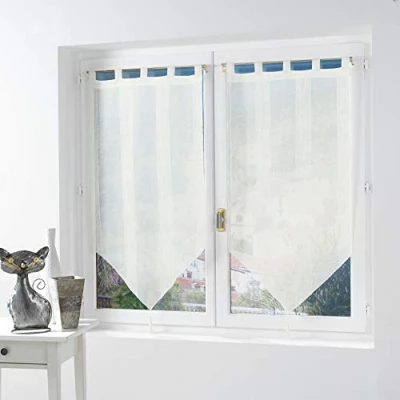 Obrázek Douceur D&#039;Intérieur 1620978, závěsné kolemjdoucí kolem, 2 X 60 120 Cm, Salina, Voile, barvy písku, béžová