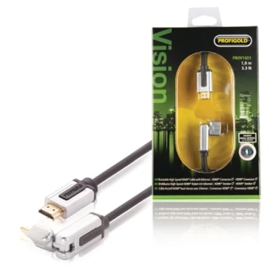 Obrázek Profigold otočný High Speed HDMI kabel s Ethernet (1 M)