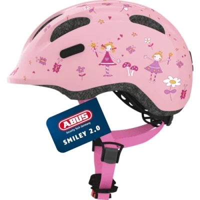 Obrázek Dívčí cyklistická helma Abus Smiley 2.0, Růžová, 50 55 cm