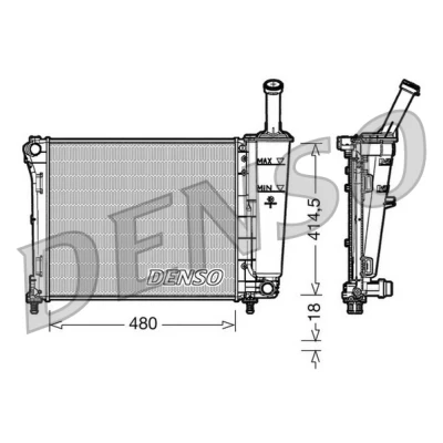Obrázek Chladič, chlazení motoru DENSO DRM09161