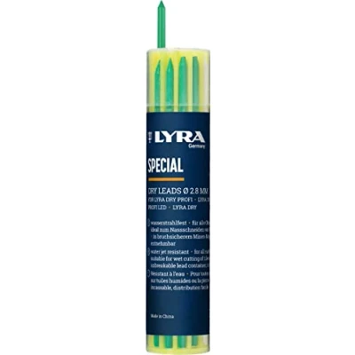 Obrázek LYRA Dry náhradní náplně Special, plastové dózy, kulaté, náplň 2,8 x 100 mm, tříděné podle barev, 12 kusů