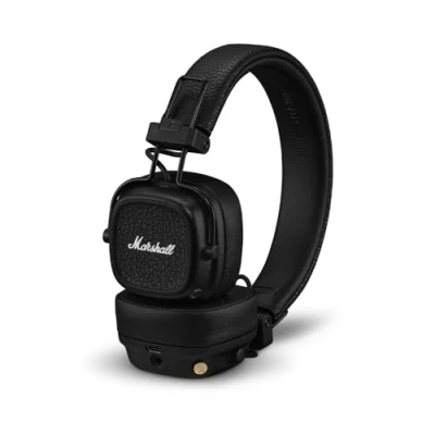 Obrázek Marshall Sluchátka Major V Bluetooth, doba hraní 100 hodin černá