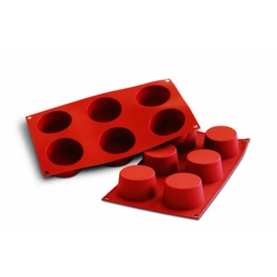 Obrázek Silikomart 26.102.00.0060 SF102 SILICONE MOULD N. 6 MUFFIN ø70 H40 MM