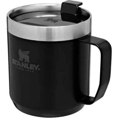 Obrázek Stanley Termopohárek Classic Legendary Camp Mug 354 ml udrží 1,5 hodiny teplé 3 studené bez BPA vhodný do myčky nádobí nerezový hrnek na kávu to Go Matte Black