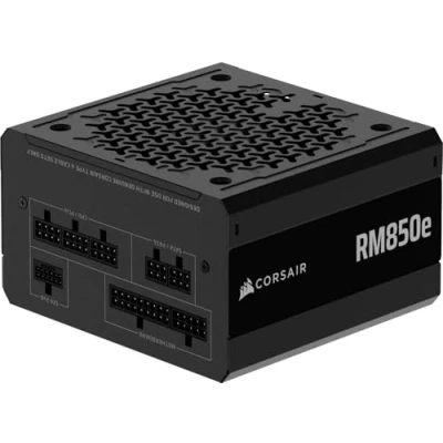 Obrázek CORSAIR RM850e (2025) Modulares, geräuscharmes ATX Netzteil mit 12V 2x6 Kabel 3.1 und PCIe 5.1 kompatibel, Cybenetics Gold Effizienz, 105C Kondensatoren, moderner Standby Modus Schwarz