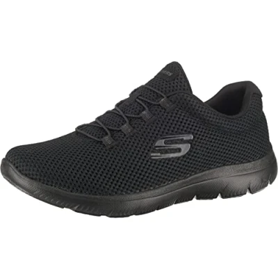 Obrázek Skechers Dámské tenisky Summits, černé, 39. 5 EU, Black Mesh Trim