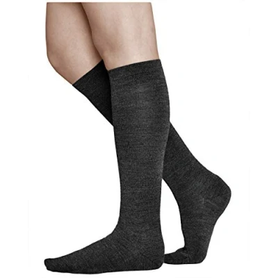 Obrázek vitsocks Dámské 80% Merino vlna zimní teplé podkolenky, kolena dlouhé ponožky 35 38, 39 42, černá