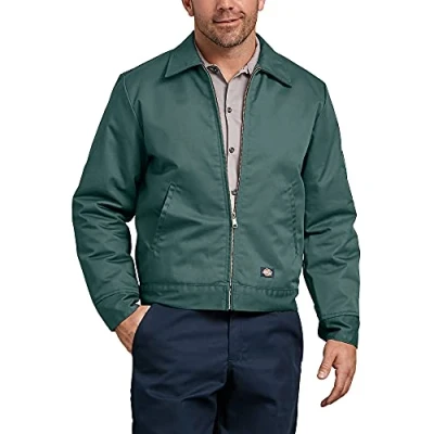 Obrázek Dickies Herren Insulated Eisenhower Front Zip Jacket Jacke, Lincoln Green, M