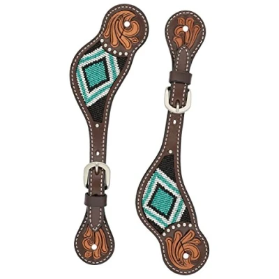 Obrázek Turquoise Cross Dámský sandálový řemen s tyrkysovými perlami