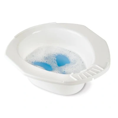Obrázek Homecraft Přenosný bidet pro standardní toaletu, osobní hygiena, mycí mísa s miskou na mýdlo, ideální cestování, snadné čištění a empty, vhodná toaletu
