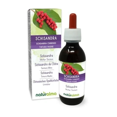 Obrázek Čínský štípací košík (Schisandra chinensis) ovoce tinktura bez alkoholu Naturalma tekutý extrakt kapky 120 ml doplněk stravy Veganský