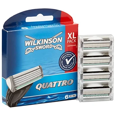 Obrázek Wilkinson Sword Quattro žiletky pro muže, 6 kusů