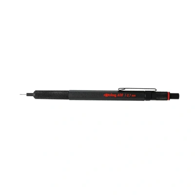 Obrázek rOtring 600 mechanická tužka 0,7 mm černá ergonomické celokovové pouzdro