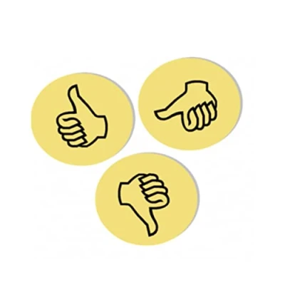 Obrázek FRANKEN Symbol hodnotící karty Universal, Kreis, 95 mm, žlutá, 100 kusů, UMZWS