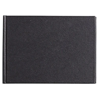 Obrázek Clairefontaine 134248C skicák / sešit na kreslení Goldline, lepený s vazbou nití, DIN A5 14,8 x 21 cm, formát šířku, 64 listů 140 g slonová kost, pevnou obálkou, ideální pro mixmedia, černá, 1