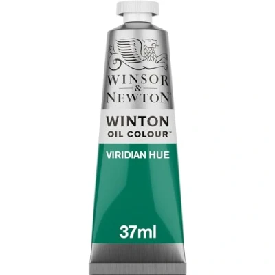 Obrázek Winsor &amp; Newton 1414696 Winton, jemná kvalitní olejová barva 37 ml tuba s rovnoměrnou konzistencí, odolná vůči světlu, vysoká krycí síla, bohatá na barevné pigmenty viridiánský barevný odstín