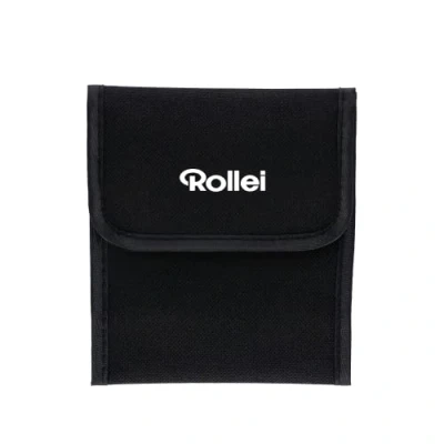 Obrázek Rollei 3dílný sáček s kulatým filtrem. Taška na filtr v černé barvě pro bezpečné uložení 3 šroubovací filtry o průměru až 82 mm.