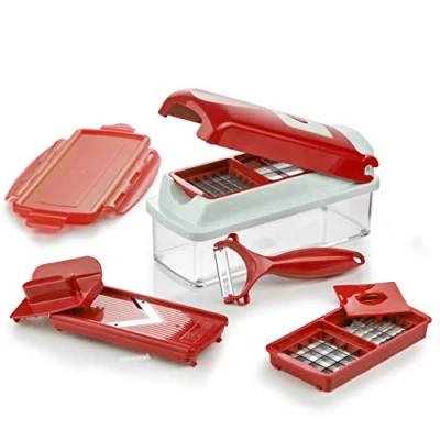 Obrázek Kráječ Nicer Dicer Smart Genius 9 dílů Krájení Strouhání Krouhání na kostičky ovoce a zeleninu Znáte z TV Nový