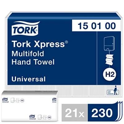 Obrázek Tork Xpress Multifold ručníky bílé H2, univerzální kvalita, cenově efektivní, 21 x 230 ubrousků, 150100