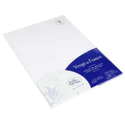 Obrázek G.Lalo 47250L papír Vergé de France (100 g, DIN A4, 21 x 29,7 cm, 50 listů), extra bílá