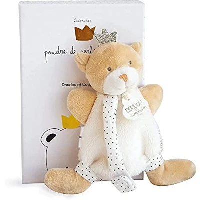 Obrázek Doudou et Compagnie DC3512 Bear SMALL King plyšové zvíře s klipem na dudlík, béžová