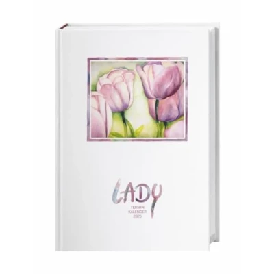 Obrázek Lady Terminkalender A6 2025: Liebevoll gestalteter Taschenkalender mit Zitaten und kleinen Illustrationen. Praktischer Buchkalender 2025 viel Raum für Notizen. (Kalenderbücher Heye)