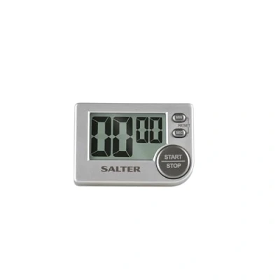 Obrázek Salter Digitální kuchyňská minutka 397 SVXR Big Button elektronické hodiny na vejce, časovač jídlo s velkým digitálním displejem, magnetické nebo volně stojící stopky, hlasitý alarm, až 99 min 59