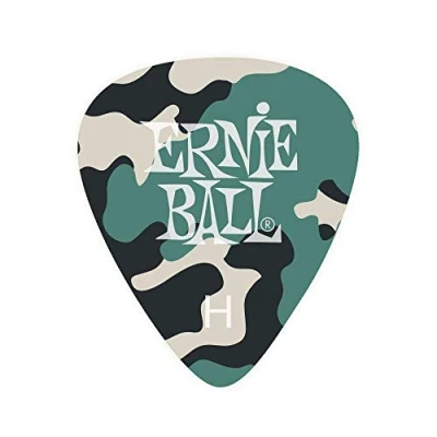 Obrázek Ernie Ball P09223 Camouflage Heavy Cellulose Plektren, Beutel mit 12 Stück