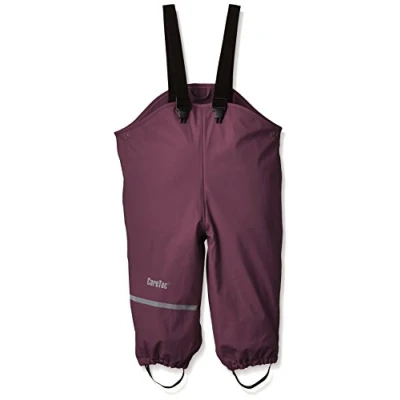 Obrázek CareTec Unisex dětské Rain Overall Pu W. Fleece kalhoty do deště, Grape Wine (657)