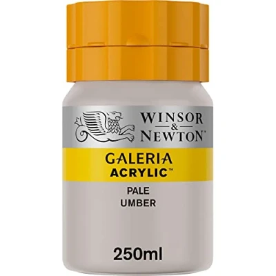 Obrázek Winsor &amp; Newton 2137438 Galeria akrylová barva, vysoká pigmentace, stálá na světle, konzistence, 250 ml tuba Umbra světlá