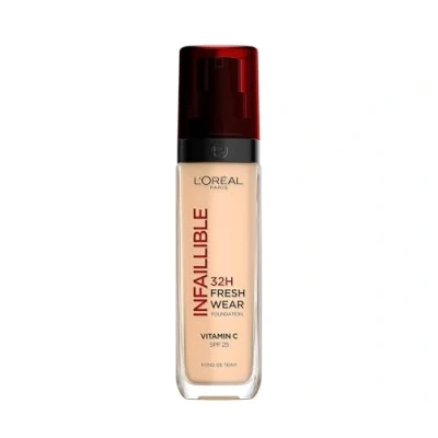 Obrázek L&#039;Oréal Paris Make up, voděodolný a dlouhotrvající, tekutý podklad s LSF 25, Infaillible 32H Fresh Wear 100 teplá, 30 ml