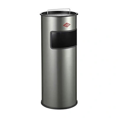 Obrázek Wesco Stojací popelník, koš na odpadky, legovaná ocel, novostříbrná, 30 l